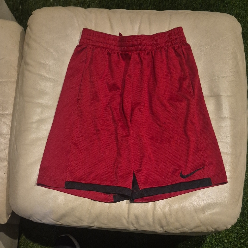 Nike Men's Red and Black Athletic Shorts